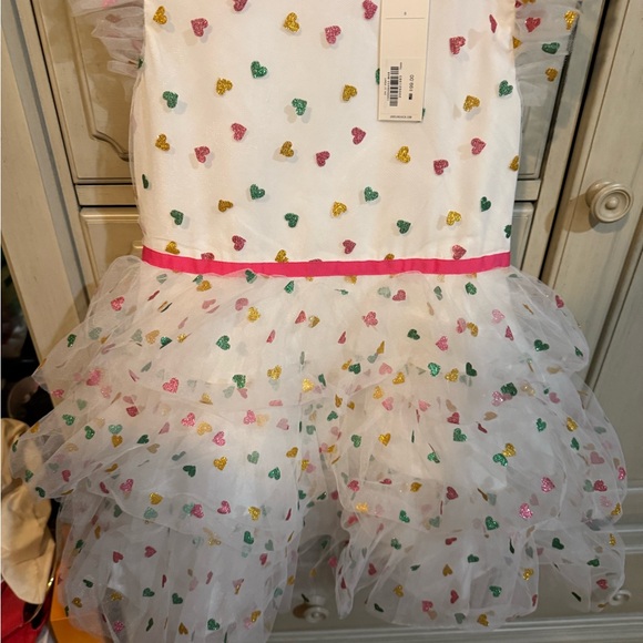 Colorful Heart Ruffle Dress - Picture 1 of 4